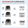 listerpro Cat Grooming Clippers Dog Clippers Professional Heavy Duty Dog Grooming Clipper Low Noise High Power Rechargeable Cordless Pet Grooming Tools for Small & Large Dogs Cats Pets