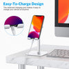 Cell Phone Stand, OMOTON Adjustable Angle Height Desk Phone Dock Holder for iPhone SE 2/11 / 11 Pro/XS Max/XR, Samsung Galaxy S20 / S10 / S9 / S8 and Other Phones (3.5-7.0-Inch),Silver