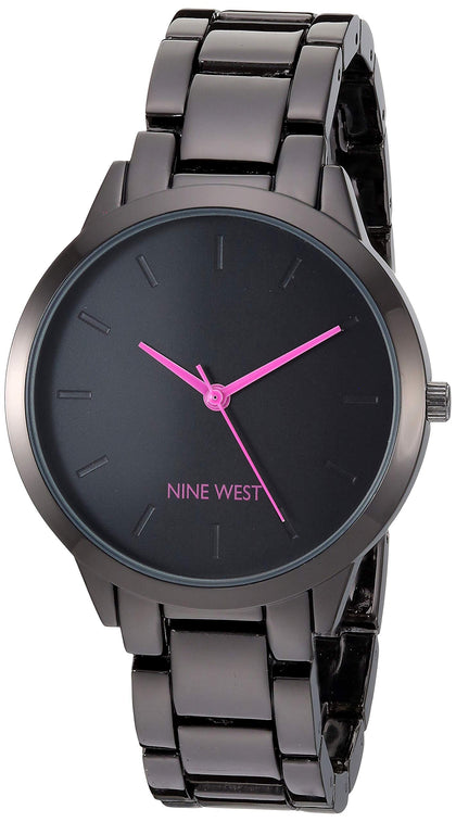 Nine West Women's Gunmetal Bracelet Watch, NW/2435PRGY