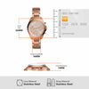 Fossil Women's BQ3036 Justine Analog Display Quartz Rose Gold Watch