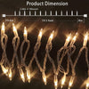 Christmas Lights 100 Count Mini Clear Lights 21ft White Wire Christmas Tree String Lights Set for Outdoor Indoor Christmas Decorations Wedding Decorations Valentines Day Decor,UL Certified (21feet)