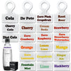 My Soda Reusable Silicone Labels for Soda Stream Bottles - Easily Identify Your Favorite Drinks with 21 Unique Options, Never Guess or confused Your Drink Again