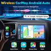 PLZ Double Din Car Radio Stereo Wireless Apple Carplay Android Auto, Bluetooth Audio Receivers, 4.2 Channel Pre Amplifier, 60W*4, 2 Subwoofers, Backup Camera, 7