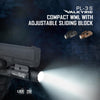 OLIGHT PL-3S Valkyrie 1000 Lumens Compact Weaponlight Rail-Mounted Tactical Light LED with Rail Locating Keys for 1913 Picatinny, GL Style (Black)