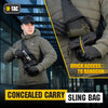 M-Tac Tactical Bag Shoulder Chest Pack with Sling for Concealed Carry of Handgun (Black Gen2)
