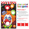 Carnival Toss Games with 3 Bean Bag, Fun Carnival Game for Kids and Adults in Carnival Party Activities, Great Carnival Decorations and Suppliers (Clown)