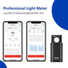 OPPLE Light Master 4 Light Meter, Digital Light Meter Light Lux Meter Illuminometer Motion Sensor Bluetooth APP LED Lighting Sensor Tester for CCT CRI Flicker DUV Measurement Rechargeable with Type-C