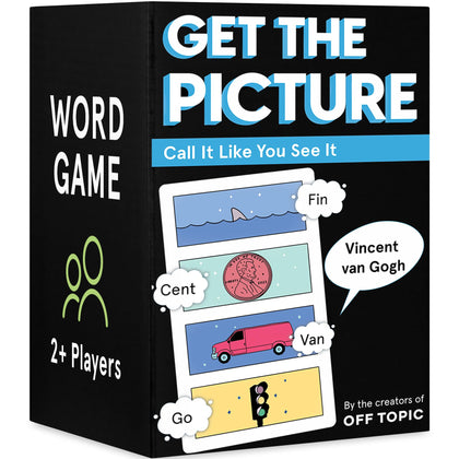 OFF TOPIC Get The Picture Card Game - A Fun Word Puzzle Game 2 Players+ Party Game