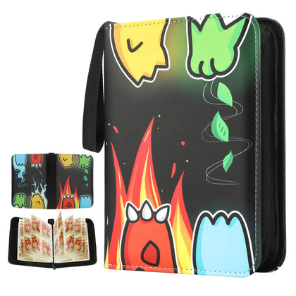 Card Binder For Pokemon Card 4-Pocket Sleeves with 440 Cards Holder,Game Collection Binder Card Holder,Fit for TCG Yugioh Trading Sports Cards