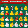 CCCDF Advent Calendar 2023,Christmas 24 Days Countdown Advent Calendar with 24 Rubber Ducks Fun Toys for Boys, Girls, Kids and Toddlers, Christmas Decoration Party Favor Xmas Gifts