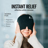 Comfortable Migraine Headache Relief Cap - Migraine Ice Head Wrap With 360° Form Fitting Design - Gel Ice Cap - Natural Hot or Cold Therapy For Headache, Tension, Puffy Eyes, Stress -One Size fits all