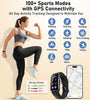 Smart Watch Fitness Tracker with Heart Rate Blood Oxygen Blood Pressure Sleep Monitor 100 Sports Modes Step Calorie Counter Activity Health Trackers IP68 Waterproof for Android iPhone Women Men