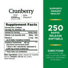 Nature's Bounty Cranberry 4200mg With Vitamin C, Urinary Health & Immune Support, Cranberry Concentrate, 250 Rapid Release Softgels