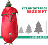 Upright Christmas Tree Storage Bag - Heavy Duty Tear Proof 600D/ Inside PVC Material for Extra Durability - Holds up to 9 Foot Assembled Trees - Stays Attached to Stand - Premium Durable Quality