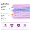 CC CAIHONG Microfiber Hair Towel Wraps for Women [2 Pack] Quick Dry Anti-frizz Head Turban with Button for Long Thick & Curly Hair, Super Absorbent Soft - (Blue & Pink)