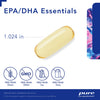 Pure Encapsulations EPA/DHA Essentials - Fish Oil Concentrate Supplement to Support Cardiovascular Health - Premium EPA & DHA Supplement with Omega 3-180 Softgel Capsules