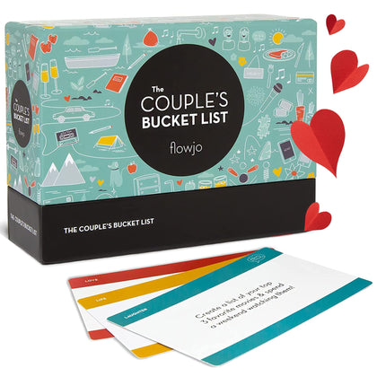 Flowjo Couple's Bucket List - The Couple Games - Couple Cards Date Night Gifts - 100 Romantic & Adventurous Couples Date Ideas - Reconnect, Bond, and Ignite The Spark of Deeper Love!
