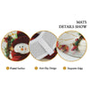 Alishomtll Christmas Bathroom Rugs Sets 3 Piece with Non-Slip Rug, Toilet Lid Cover and Bath Mat, Xmas Snowman Bathroom Rugs and Mats Sets, White Bath Rugs for Bathroom Decoration