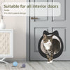 Classicmacher Cat Door, Cat Door Interior Door, No Flap Cat Door, Easy to Install, Durable Pet Door for Cat, No Training, Small, Up to 22 LBS, Black