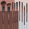 Bamboo Makeup Brushes Set Professional, Sable Makeup Brush Set with Case by Luxury ENZO KEN, Cosmetic Brushes Makeup Set, Make up Brushes Set Professional, Natural Hair Makeup Brush Set Professional.