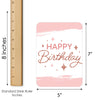 Big Dot of Happiness Pink Rose Gold Birthday - Picture Bingo Cards and Markers - Happy Birthday Party Bingo Game - Set of 18