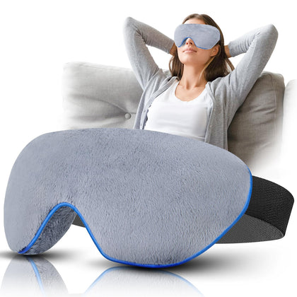 Heated Eye Mask, Washable Microwave Warm Dry Eye Compress Weighted Heating Mask Eye Mask Heat Delivers for MGD Stye Belpharitis Eye Fatigue Gifts for Men Women