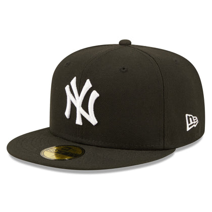 New Era MLB 59FIFTY Team Color Authentic Collection Fitted On Field Game Cap Hat (as1, Numeric, Numeric_7_and_1_Quarter, New York Yankees Black)