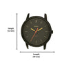 Fossil Men's Minimalist Quartz Stainless Steel and Leather Three-Hand Watch, Color: Black, Luggage (Model: FS5305)