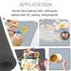 Toddler Placemat, Silicone Placemats for Kids Toddler Children Reusable Non-Slip Table Mats Baby Food Mats for Restaurant, 2 Set,Darkgrey&LightGrey