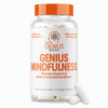 Genius Mindfulness Supplement, Nootropic Cognitive Brain Booster Enhances Memory, Focus & Energy - Natural Calming Supplement with Ashwagandha, NeuroFactor, & Blueberry Extract - 30 Veggie Capsules