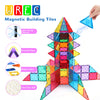 UREC 46-Piece Magnetic Tiles Kids Games Christmas Birthday Gifts, STEM Preschool Must Have Learning Toys for 3+ Year Old Boys and Girls - Larger Magnets and Sturdy Magnetic Blocks Toddler Toys