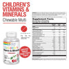 Solaray Childrens Vitamins & Minerals Complete Multivitamin for Kids Great Black Cherry Flavor (076280047974) (120 Chews, 60 Serv)