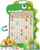 Potty Training Chart for Toddlers Boys & Girls - A Dinosaur Potty Chart with 35 Reusable Magnetic Dinosaur & Star Stickers for Kids Potty Training Reward, 3 Instruction Steps & Crown (Dinosaurs Theme)