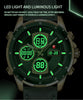 TEARTRACE Watches for Men Luxury Waterproof Calendar Leather Strap Digital Chronograph Analog Wristwatch Mens Watches