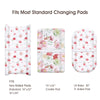 PHF Floral Changing Pad Cover for Baby Girls, 2 Pack Soft Changing Table Sheets or Cradle Sheets Fit Most Baby Changing Pads, Watercolor Floral