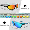 Salfboy Polarized Sports Sunglasses for Men Fishing Sun Glasses Mixed Style UV Protection Fan Sports Sunglasses 4PCS