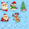 329PCS+ Christmas White Snowflakes Window Clings Decal Stickers Ornaments for Winter Frozen New Year Party Supplies Wonderland Decorations (10 Sheets)