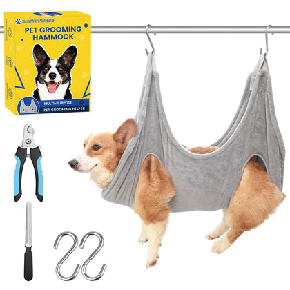 Dog Grooming Hammock,Dog Grooming Supplies,Dog Hammock,Dog Grooming Harness,Pet Grooming Hammock,Grooming Table,Dog Nail Clipper,Dogs Cats Grooming,Claw Care (M)