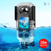 PULUZ 30m/98ft Dive Case for Insta360 X3 Underwater Waterproof Housing Cover Protective PC Shell Photography Housings with Bracket Camera Accessories