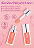 FEIMINI Hydrating Lip Glow Oil, Clear Plumping Lip Gloss, Long Lasting, Moisturizing, Non-Sticky, Tinted Lip Oil for Lip Care (Pink)
