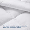 Bedsure Full Size Duvet Insert - Down Alternative White, Quilted All Season Comforter with Corner Tabs
