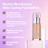 Revlon Illuminance Skin-Caring Liquid Foundation, Hyaluronic Acid, Hydrating and Nourishing Formula with Medium Coverage, 217 Beige (Pack of 1)