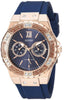 Guess Women's Stainless Steel + Stain Resistant Silicone Watch with Day + Date Functions (Model: U1053L)
