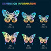 Laser Butterfly Wall Decor,48Pcs 2 Styles 3 Sizes,Removable Butterflies for Cake Cupcake Toppers, 3D Paper Butterfly Sticker Decorations for Birthday Baby Shower Girl Room Nursery Decals