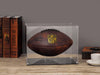 MaiiTiproll All Clear Acrylic Football Display Case, Assembly Box for Football Display, High-end Memory Box for Football & Memorabilia (12x8x9)