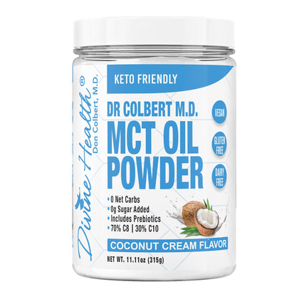 Keto Zone MCT Oil Powder | Coconut Cream Flavor | 30 Day Supply | 75/C8 25/C10 | 0 Net Carbs | All Natural Keto Approved For Ketosis |