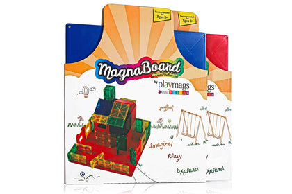 Playmags Building Board - Magnetic Starting Building Plate or Other Magnetic Tiles - Great Add on to Any Magnetic Tile Toy (1 Pack - Colors May Vary)