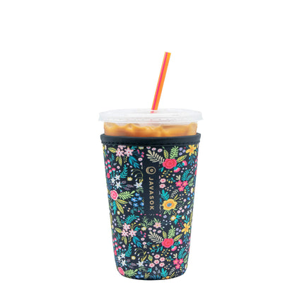 Sok It Java Sok Iced Coffee & Cold Soda Insulated Neoprene Cup Sleeve (English Garden Picnic, Medium: 24-28oz)
