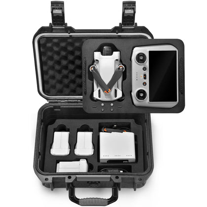 Lekufee Waterproof Hard Carrying Case Compatible with DJI Mini 3 Pro (DJI RC) and DJI RC Remote Controller and DJI Mini 3 Drone Accessories (Case Only)
