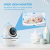 ANMEATE Baby Monitor with Remote Pan-Tilt-Zoom Camera, 3.5 Large Display Video Baby Monitor with Camera and Audio |Infrared Night Vision |Two Way Talk | Room Temperature| Lullabies and 960ft Range